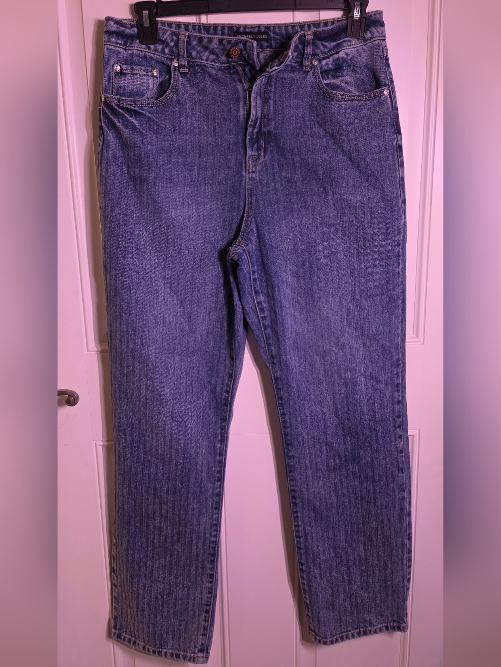 Sincerely Jules Women's Straight Leg Jeans in Blue
